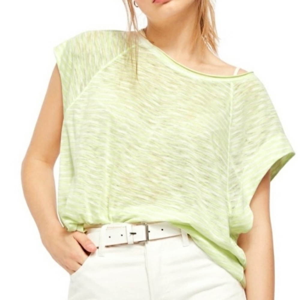 Free People Neon Lime XS NWT Top